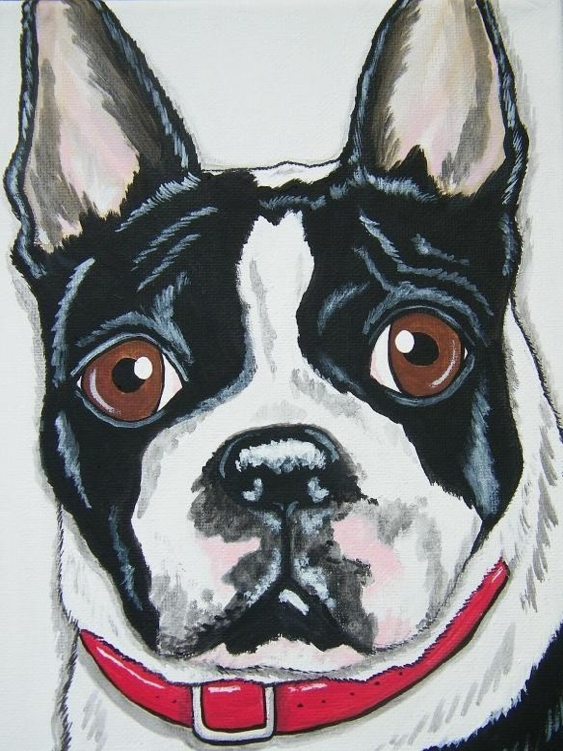 Pet Portrait Painting 8x10 Custom Hand Painted Dog Cat Pet Etsy