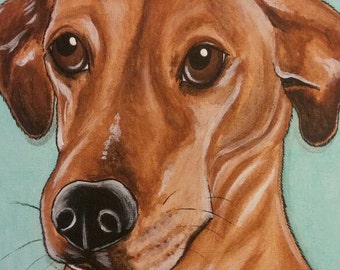 Personalizado pintado mascota retrato 11x14 perro, gato, amante de la mascota de la pintura, memorial del animal doméstico, pérdida de la mascota, regalo, arte de la mascota