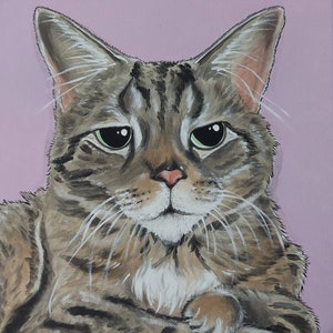 Custom Pet Portrait Painting 12x12 handpainted Pet Memorial, pet loss, dog painting, best friend, pet owner gift, gift for her, personalized