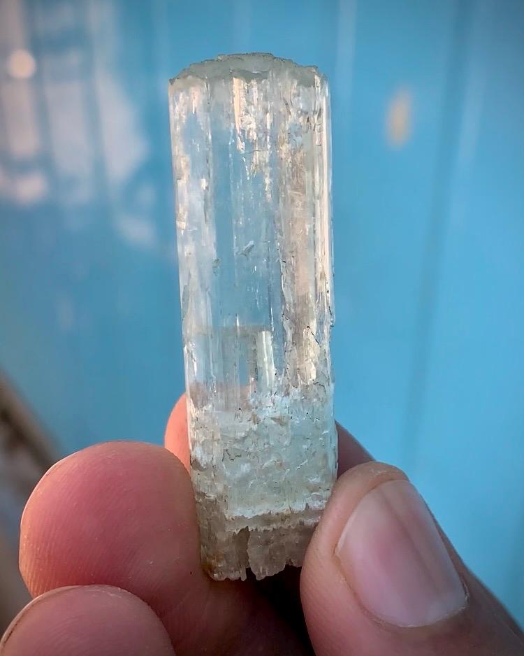 エッチング加工アクアマリンクリスタル 19g • パキスタン・スカルドゥ