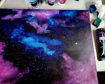 Galaxy Acrylic Painting  Original