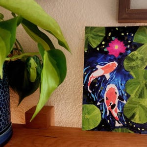 Koi Fish Pond Art Print