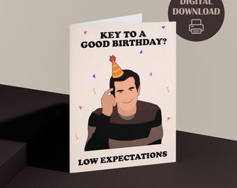 Biglietto di auguri di compleanno di Phil Dunphy / Stampabile divertente per la famiglia moderna (PDF)