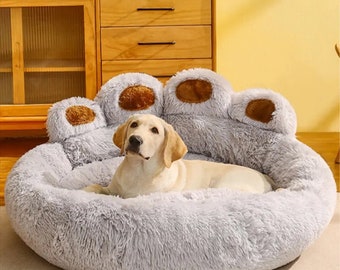 Fluffy paw dog bed, cozy wool large bed for dogs, cat bed, pets bed, 4 SIZES