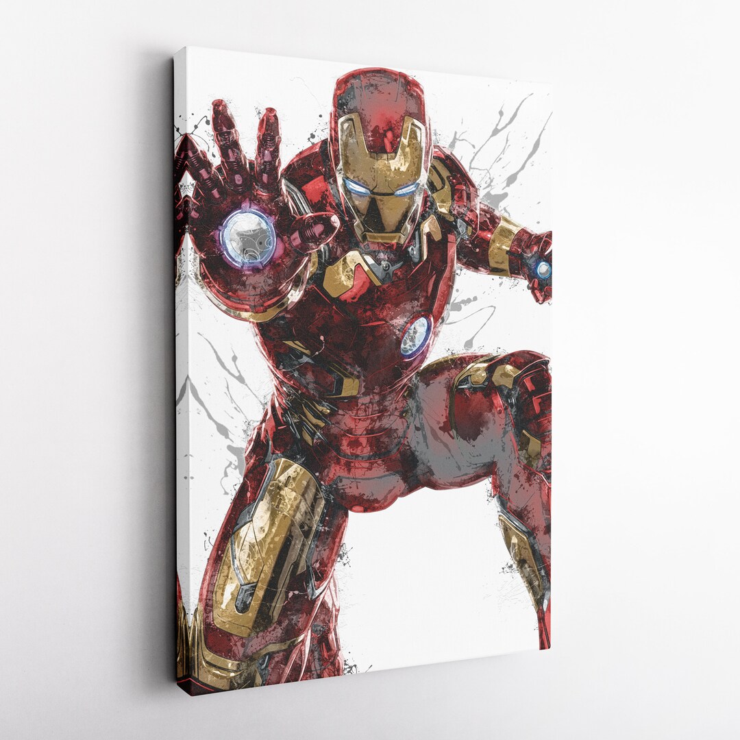 Iron Man Poster Marvel Superhero Comics Painting Hand Made Posters ...