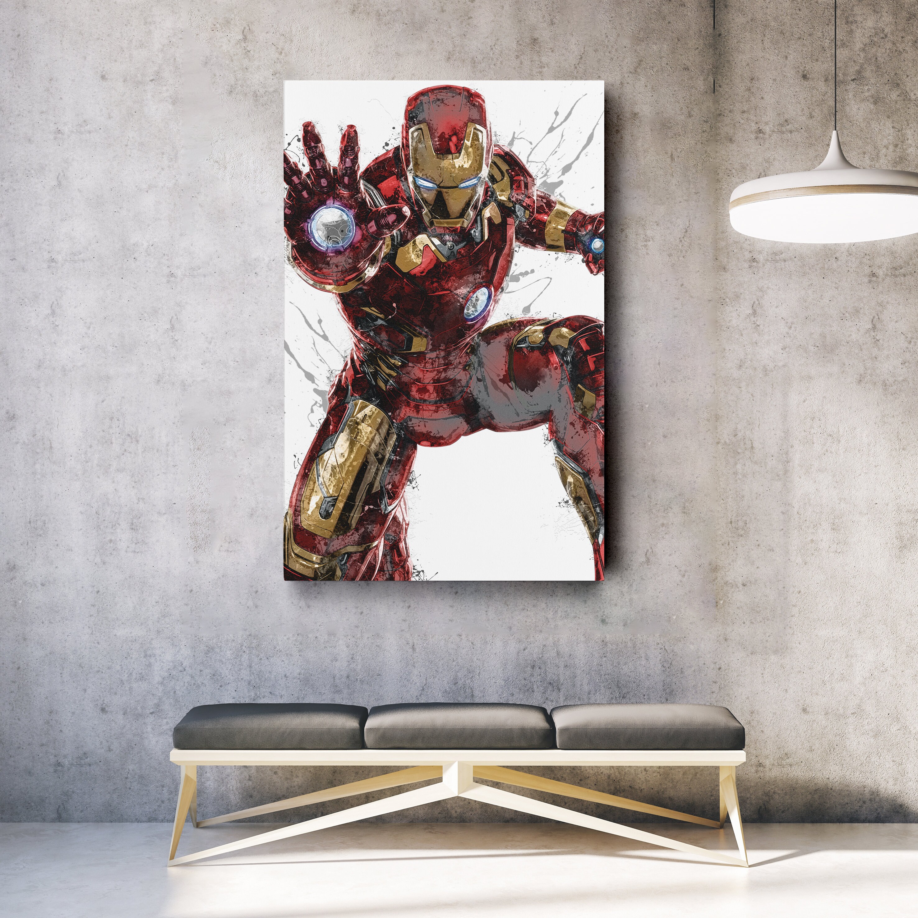 Iron Man Poster Marvel Superhero Comics Painting Hand Made Posters ...