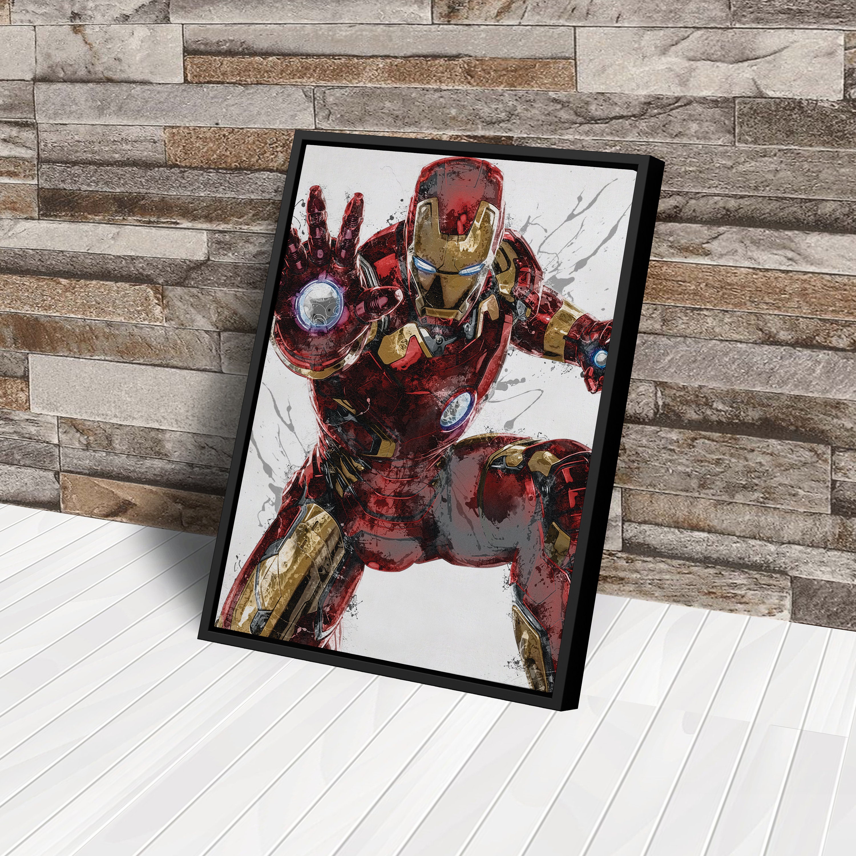 Iron Man Poster Marvel Superhero Comics Painting Hand Made Posters ...