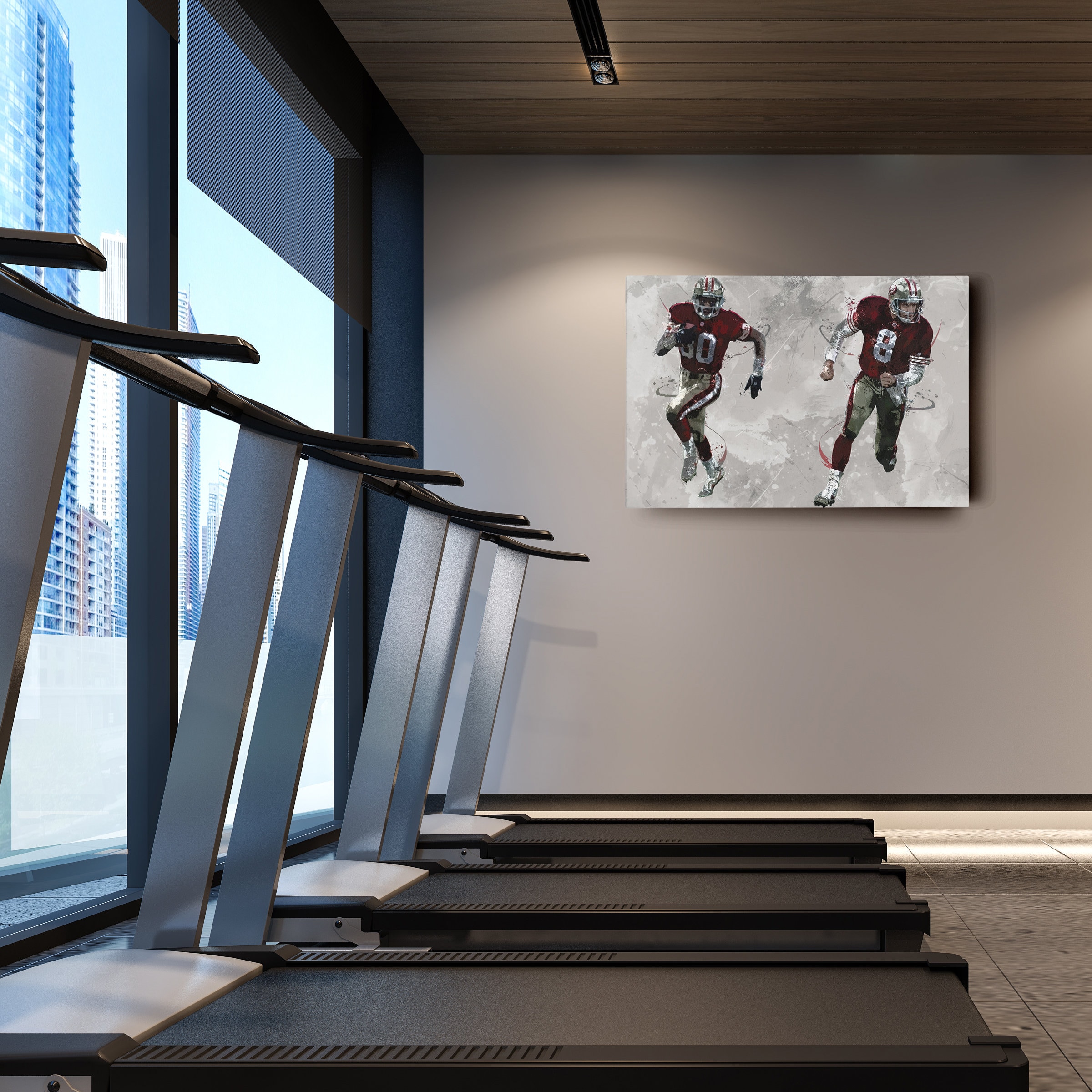 Steve Young Jerry Rice Poster, San Francisco 49ers, Canvas Print ...
