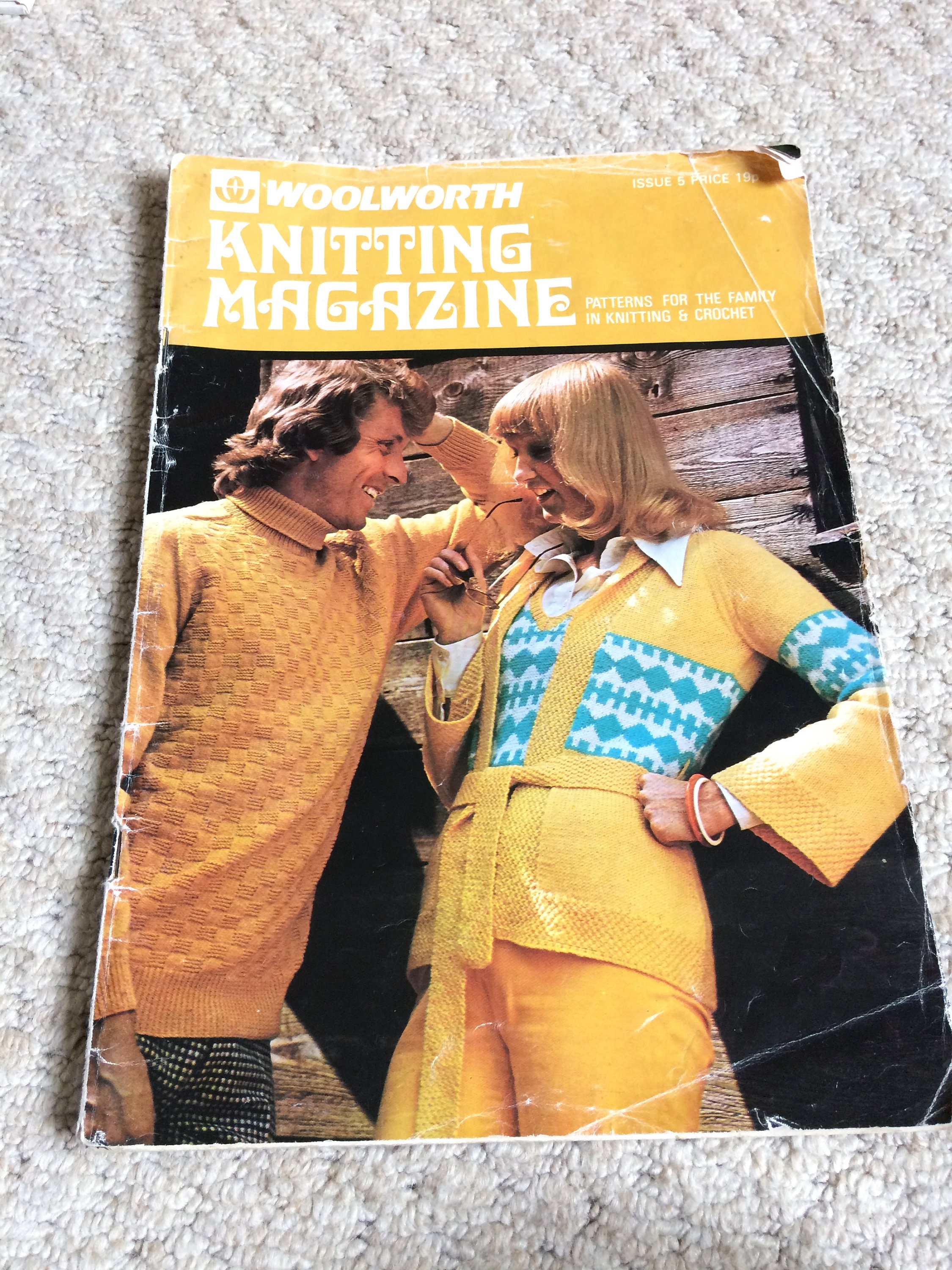 Price Reduced Knitting Magazine 1974 Woolworth Patterns Etsy