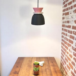 3D Printed Pastel Pendant Light: Modern Biopolymer Ceiling Lamp