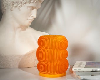Modern Table Lamp | Dimmable Bedside Lamp | Retro Table Lamp | Cozy Table Lamp | Ambient Lighting | Amber Lamp | Orange Lamp