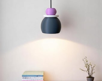 Lampada a sospensione pastello: moderna lampada da soffitto stampata in 3D