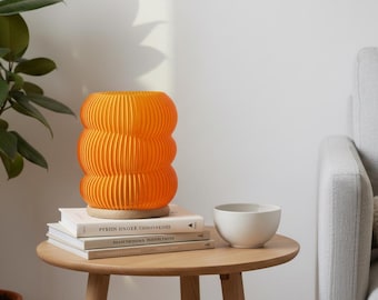 Orange Table Lamp: Dimmable Ambient Lighting, Warm Lights for Modern Home and Office