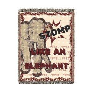 Koc tkany Stomp Like An Elephant Sorority
