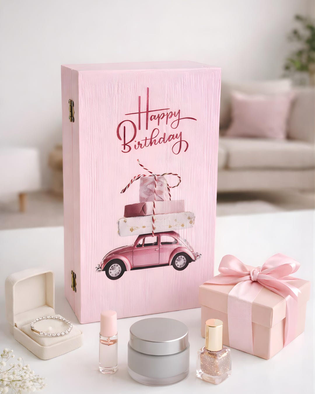 Wooden Birthday Memory Box for Kids, Personalized Keepsake Gift Box ...