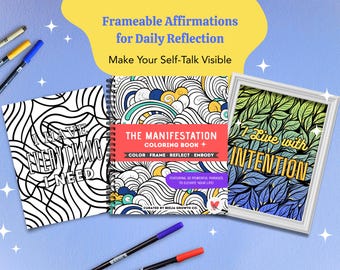 Manifestation Malbuch: Affirmationen, motivierende Zitate