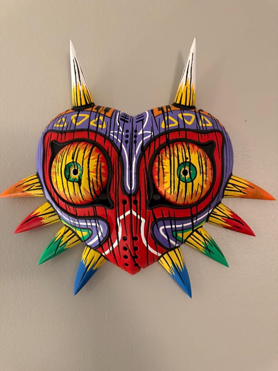 Majora's Mask Replica | Legend of Zelda Decor | Full Color 3D Print (Mount Included)