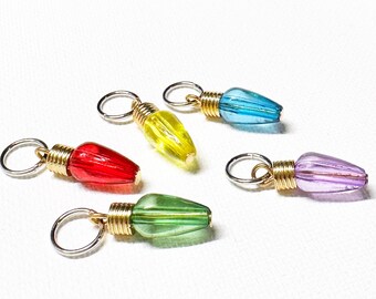 Holiday Lights Stitch Markers