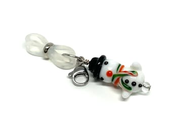 Snowman with Scarf Stitch Stopper