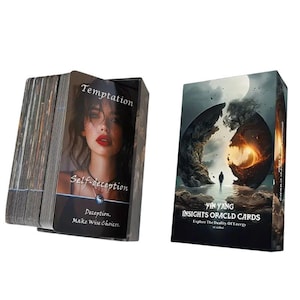 Das Ying Yang Einblick Orakel Deck - Reflektierendes 68-Karten Karten Deck für Innere Balance, Selbstfindung & Life Path Anleitung