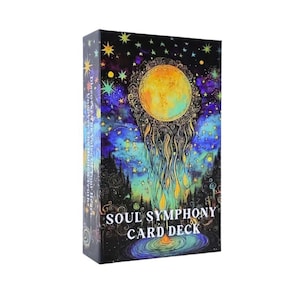 Soul Symphony , 59- card deck with images and keywords, inner exploration, deep connection, explore present, future, hidden emotions