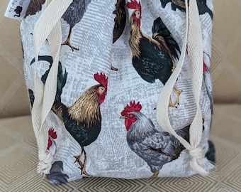 Rooster Yarn Cozy and Project Bag