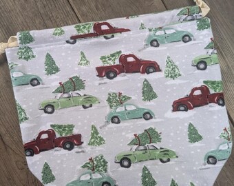 Christmas Tree Fam Yarn Cozy and Project Bags