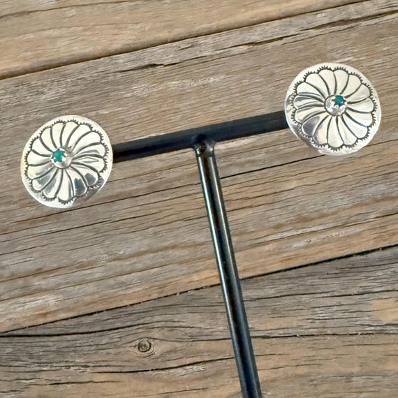 Round Post Back Pierced Stud Post Back Earrings N… - image 4