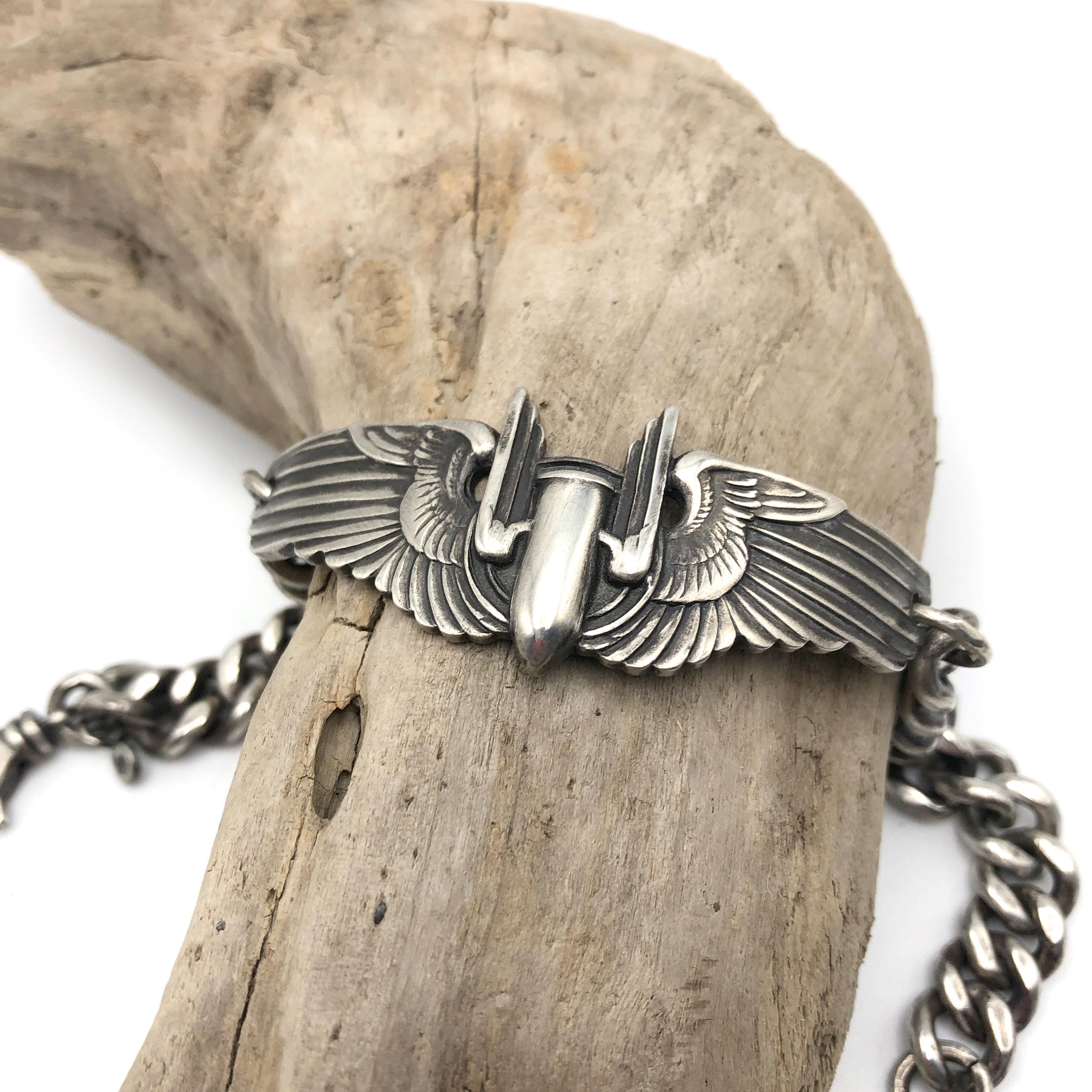 WW2 米陸軍航空爆撃機乗組員 Sterling Silver仕様 ブレスレット il_1080xN.6503058147_ga65.jpg