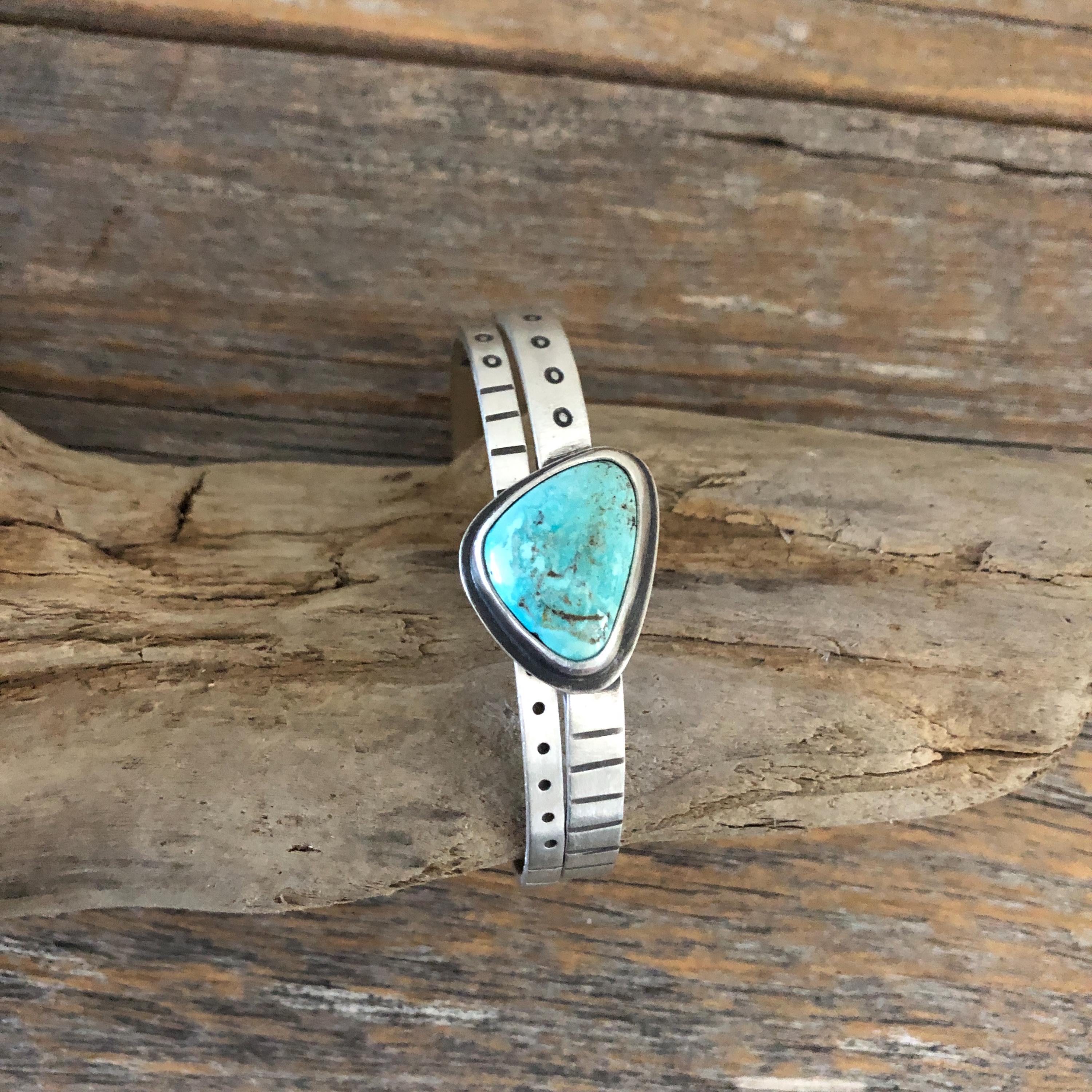 ブレスレット Towtow.archive Paisley Symbol Bracelet Turquoise Turquoise Bracelet Sterling Silver Handmade, M3 - Etsy Canada