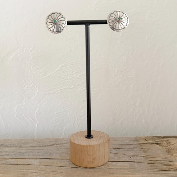 Round Post Back Pierced Stud Post Back Earrings N… - image 5