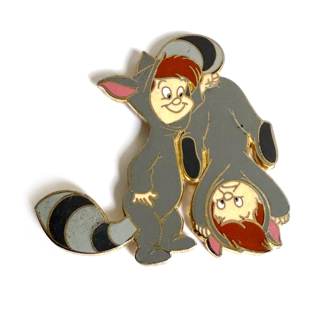 Twin Raccoons Lost Boy Peter Pan Twins Disney Enamel Pin 2002 Return to Neverland ...