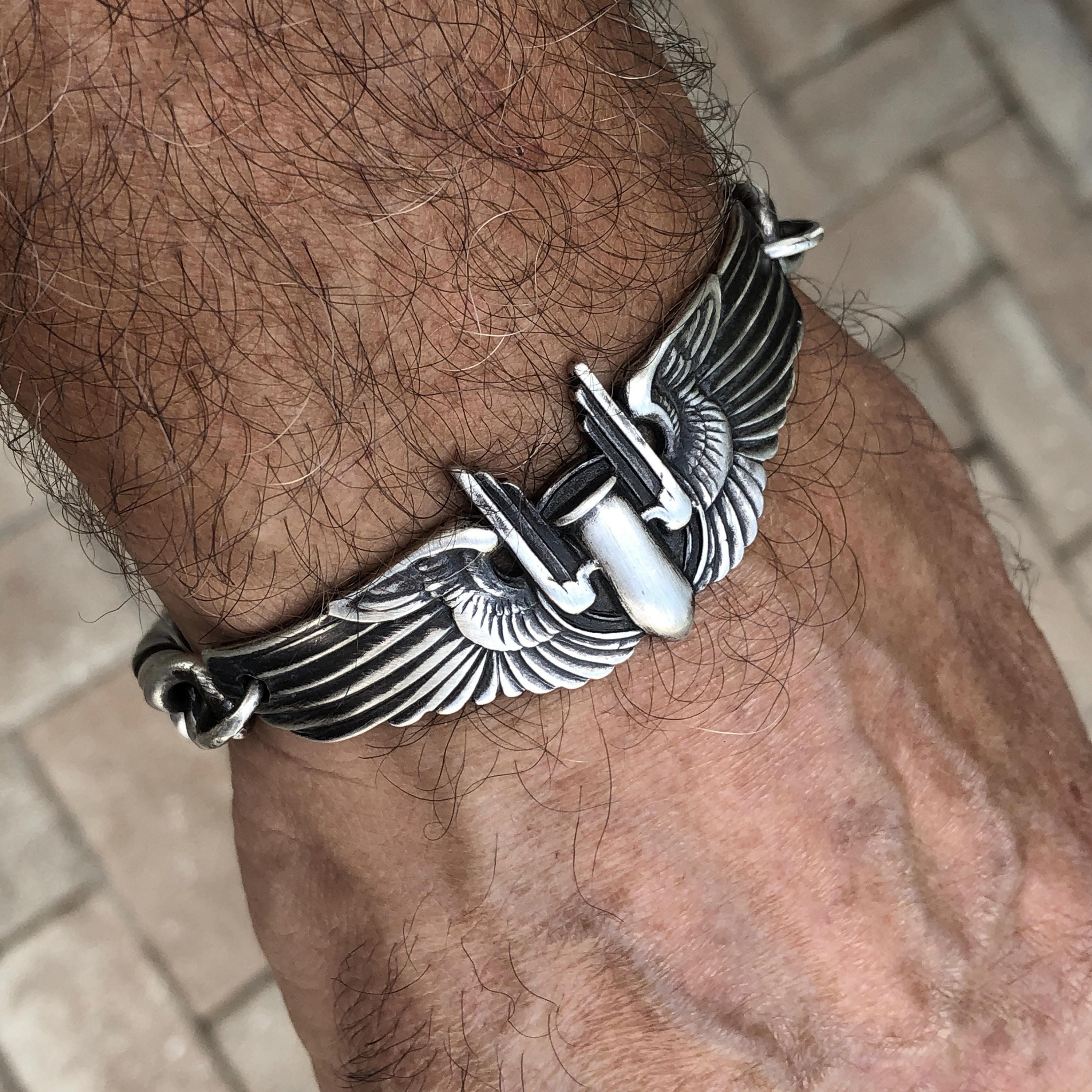 Vintage Sterling Silver World War II Air Force Aerial Gunner