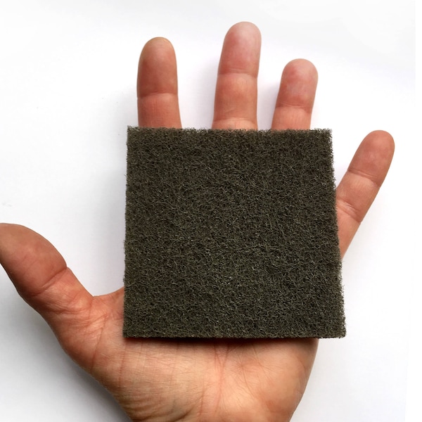 Satin Finish Metal Buffing Ultra Fine Silicon Carbide 3x3 150 Grit Finishing Hand Pad Restores Satin Finish to Metal Jewelry