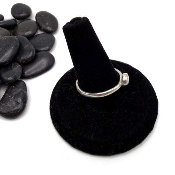 Opal Ring Bezel Setting Sterling Silver Solitaire… - image 7