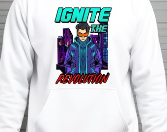 Cyberpunk Hoodie,Cyberpunk 2077 Hoodie,Futuristic Cyborg Graphic Hoodie,Trendy Streetwear,Gamers Gift,Cyberpunk Unisex Hoodie,Gaming T-shirt