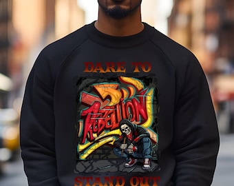 Skeleton Shirt,Graffiti Skelett Shirt,Horror Geschenk,Skelett Rock T-Shirt,Halloween Shirt,Graffiti Street Shirt, Streetwear Mode,Skull Shirt