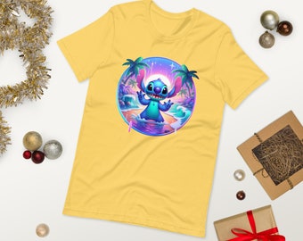 Unisex t-shirt Colorful Shirt, Disney Shirts, Disney World, Disneyland, Gift for Him, Lilo and Stitch,
