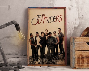 The Outsiders Movie Poster: Retro Kraft Paper Wall Art