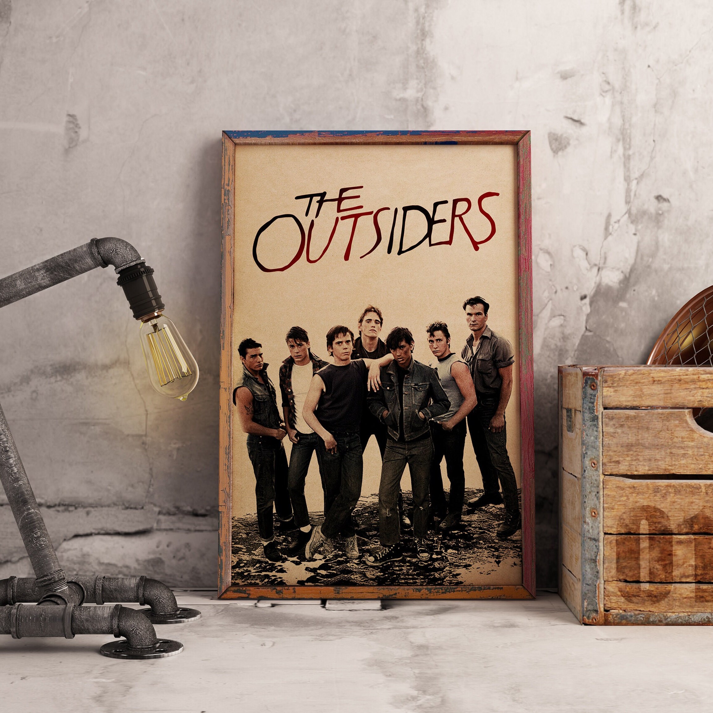 The Outsiders Movie Poster: Retro Kraft Paper Wall Art - Etsy