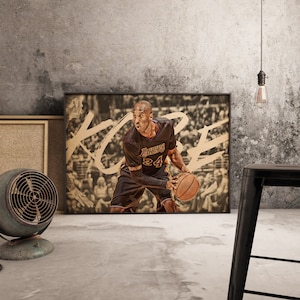 Kobe Bryant Poster, NBA Legend Art Print, Basketball Icon Wall Art, Sports Memorabilia Decor