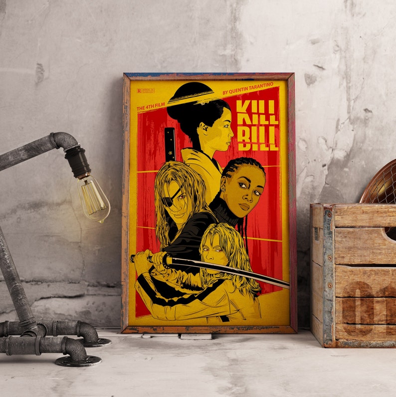 Kill Bill Movie Poster, Quentin Tarantino, Kraft Paper Print - Etsy