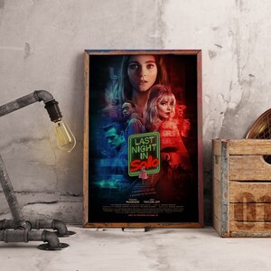 Poster di Last Night in Soho, Anya Taylor Wall Art, Decorazione murale retrò, Arte per la casa vintage, Stampa su carta kraft, Regalo per gli amanti del cinema