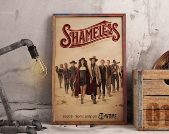 Shameless TV Show Poster: Gallagher Family Kraft Paper Print