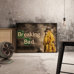 Poster di Breaking Bad, decorazione da parete di Walter White Heisenberg, scena del laboratorio di metanfetamine della serie TV, decorazione da parete poliziesca, regalo per i fan