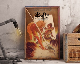 Buffy the Vampire Slayer Poster: Kraft Paper TV Show Print