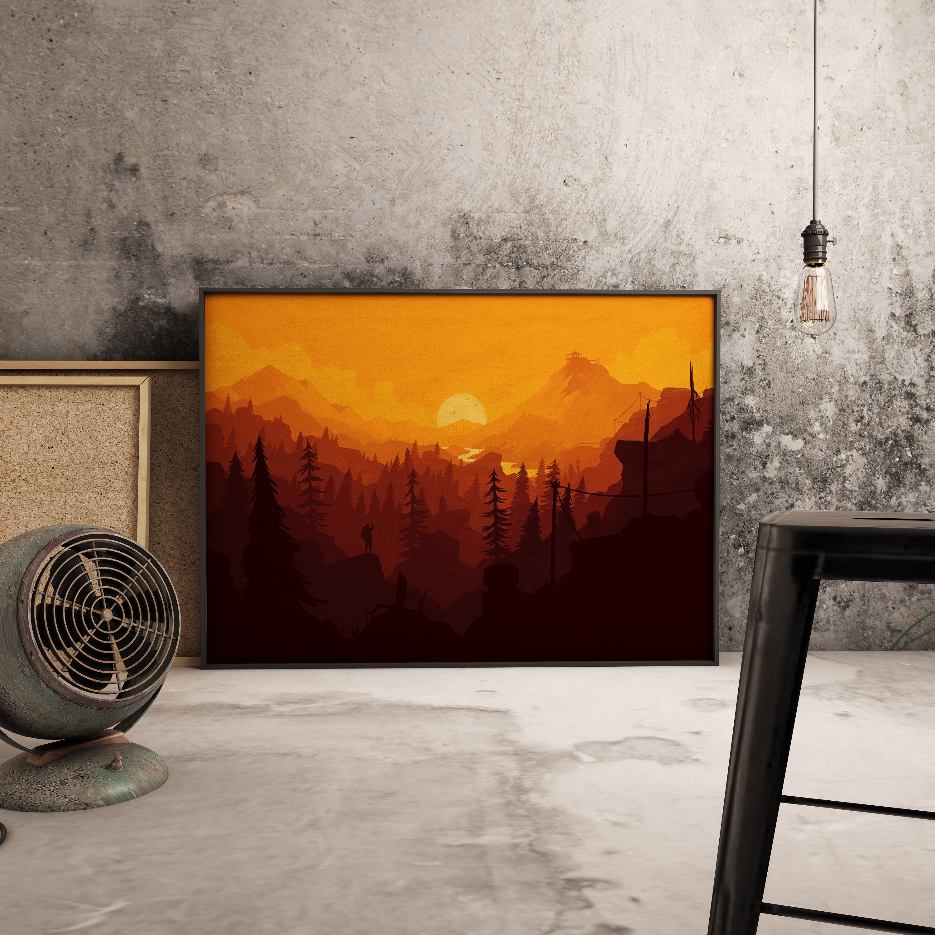 Firewatch Game Poster, National Park Wall Art, Indie Game Print ...