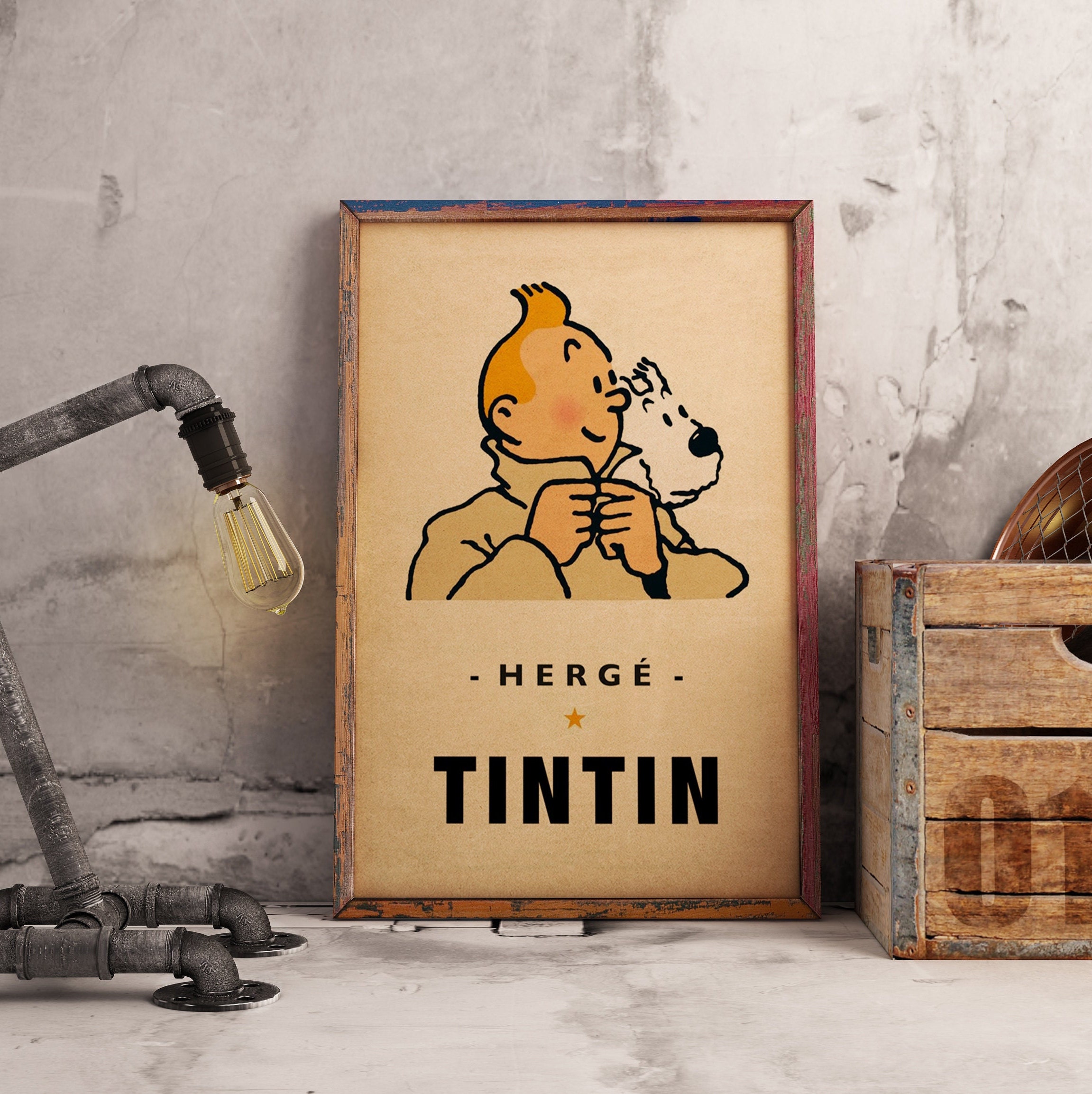 Tintin Poster: Explorers on the Moon, Vintage Comic Art Print - Etsy