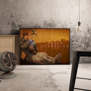 Death Stranding Poster, Hideo Kojima Game Print, Norman Reedus Art, Sci-Fi Adventure Wall Decor, Gift for Gamers