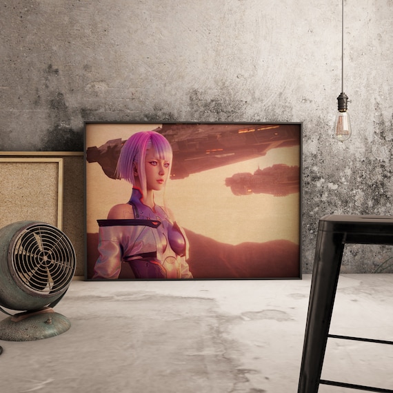 Cyberpunk Edgerunners Poster: Kraft Paper Anime Art Print - Etsy